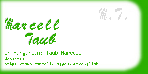 marcell taub business card